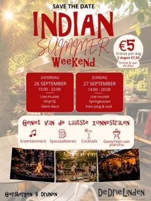 Indian Summer Weekend — muziek in Waalwijk